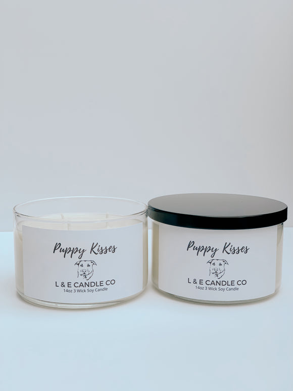 Puppy Kisses 3 Wick Candle