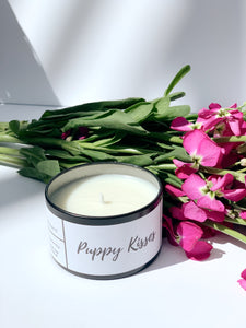 Puppy Kisses Clary Sage 4oz Candle Tin