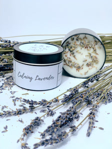 Calming Lavender 4oz Candle Tin