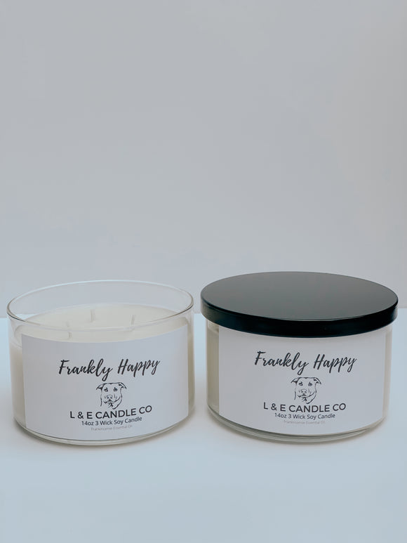 Frankly Happy 3 Wick Candle